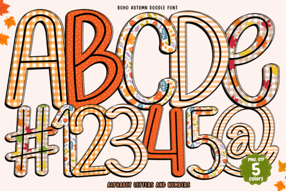 Bring Autumn to Life with the Boho Autumn Doodle Font