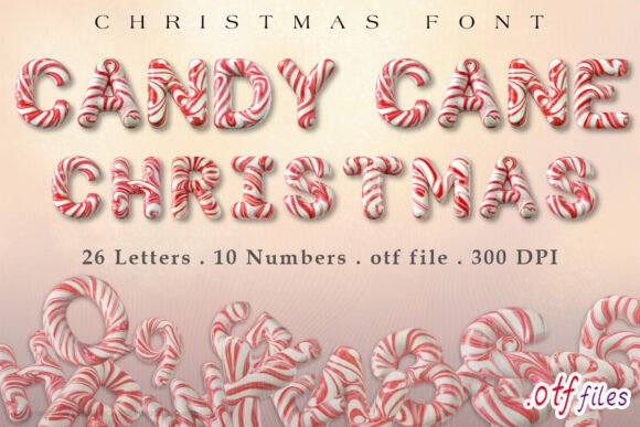 Candy Cane Christmas: A Festive Font for Holiday Designs