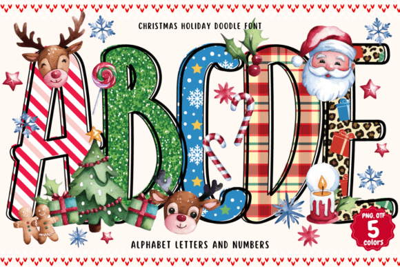 Christmas Holiday Doodle: A Festive Font for Cheerful Designs