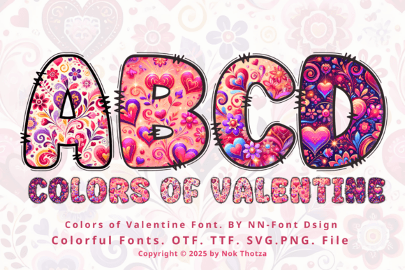 Colors of Valentine: A Font That Feels Like a Love Letter