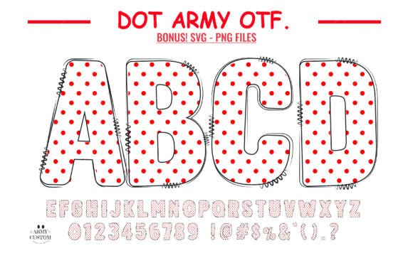 Dot Pattern Font: A Warm Embrace in Typography