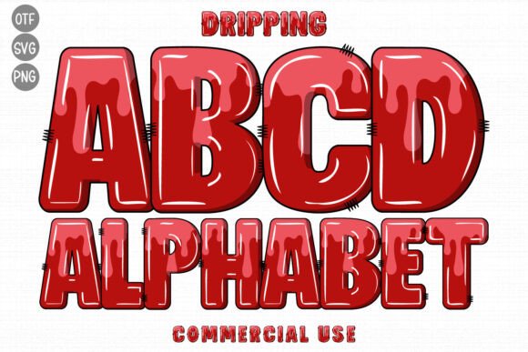 Dripping: A Font with a Living, Textured Edge