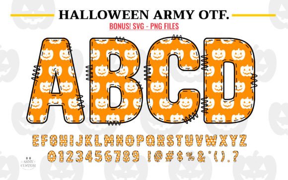 Halloween Army Pumpkin: A Font with Commanding Presence