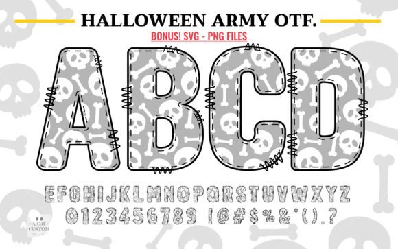 Halloween Army Skull: A Typeface for Bold, Unforgettable Projects