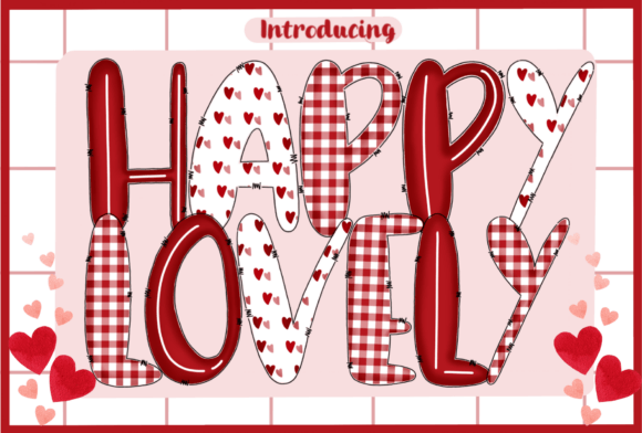 Happy Lovely: A Festive Typeface for Cheerful Designs