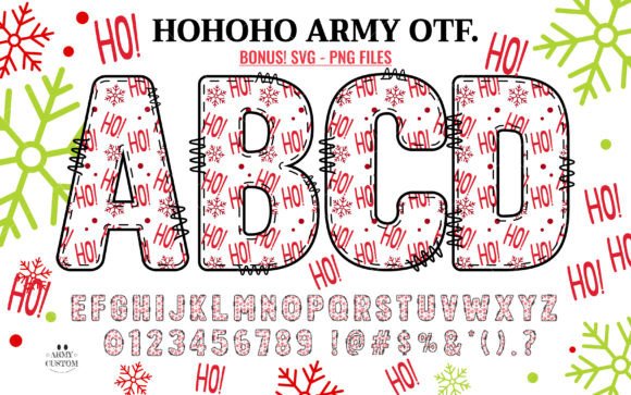 Hohoho Army: A Playful Font for Festive Design