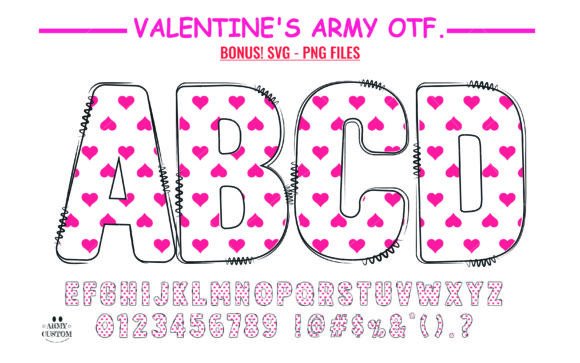 Love Valentine's Doodle Heart: A Font That Tells a Tale of Love