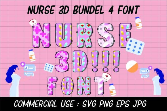 Nurse 3D Font: A Professional Typeface for Healthcare Design