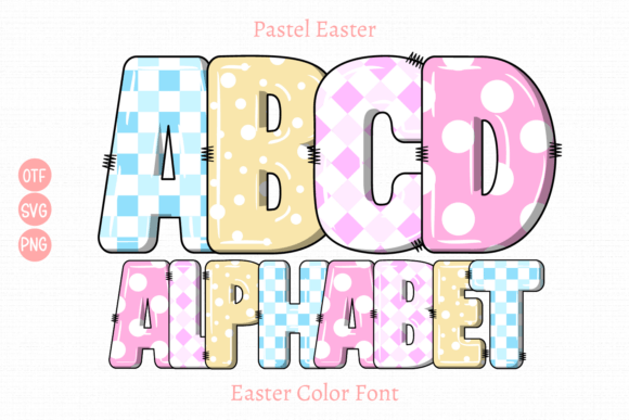Pastel Easter: The Color Font for Joyful Design