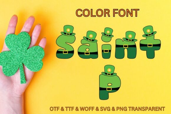 Saint P: A Color Font for Vibrant St. Patrick's Day Designs