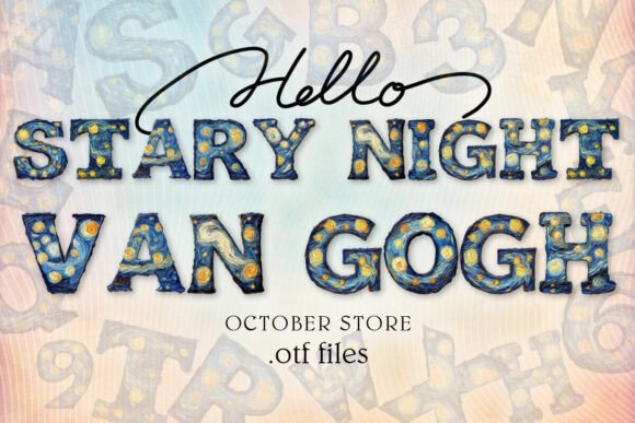 Starry Night Van Gogh: A Font of Artistic Expression